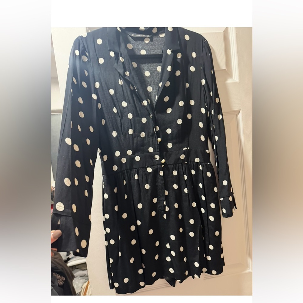 Polka Dot Black and White Dress